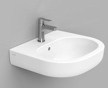 Ceramica Dolomite Mirto lavabo 55x48 cm oval clásico blanco mate D461341