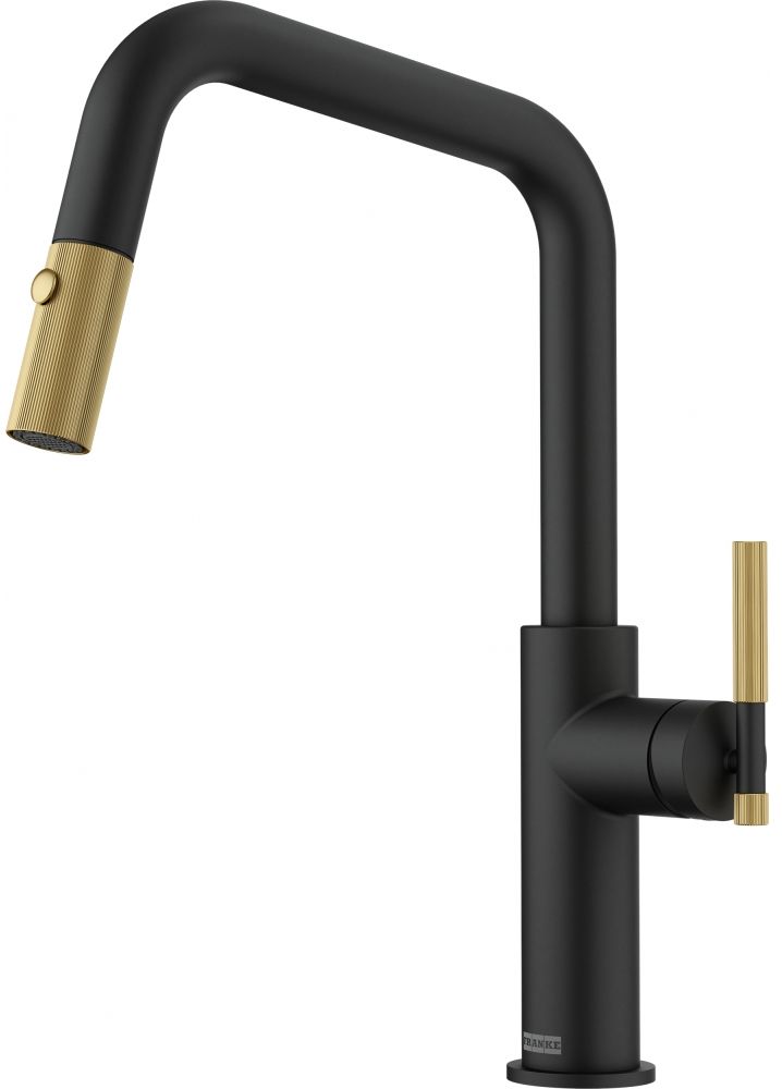 Franke Maris Stripes grifo de cocina de pie negro-oro/oro arcaico 115.0747.676