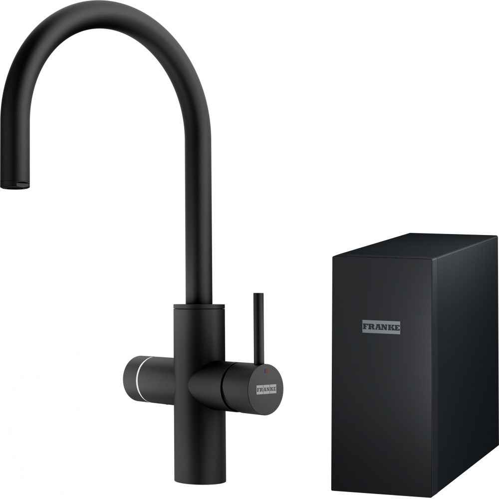 Franke Mythos Water Hub All In One grifo de cocina con filtro de pie negro 160.0731.752