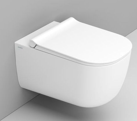 Ceramica Dolomite Mirto taza de inodoro suspendido sin reborde blanco mate D462541