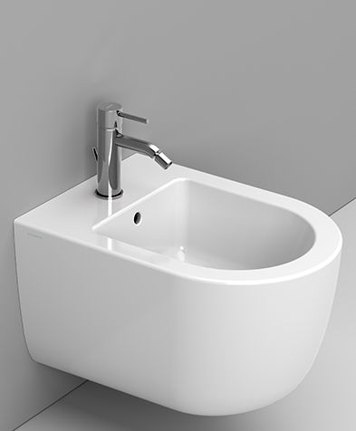 Ceramica Dolomite Mirto Round Short bidé suspendido blanco D473601