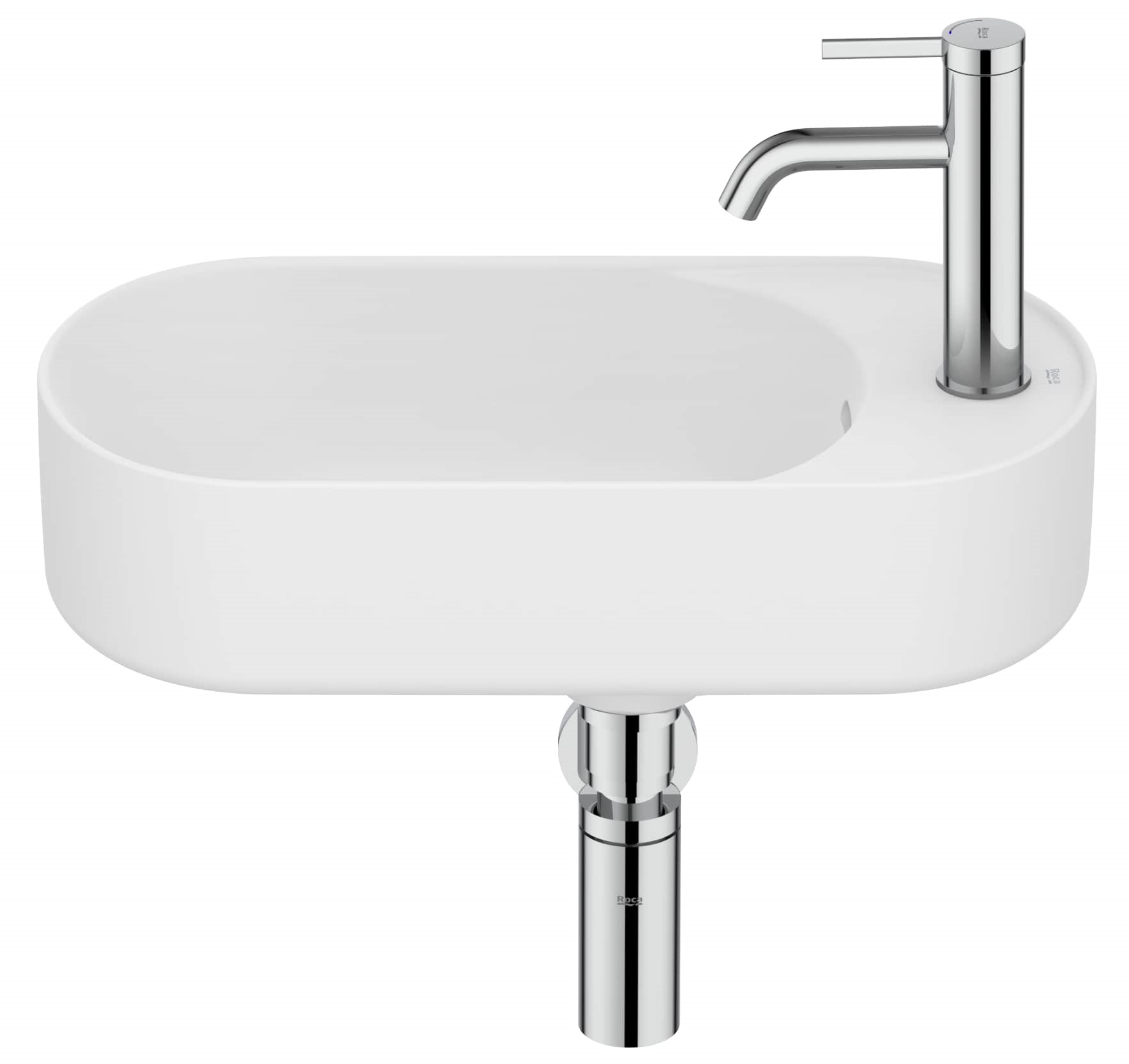 Roca Meridian lavabo 50x27.5 cm oval clásico blanco mate A327740620