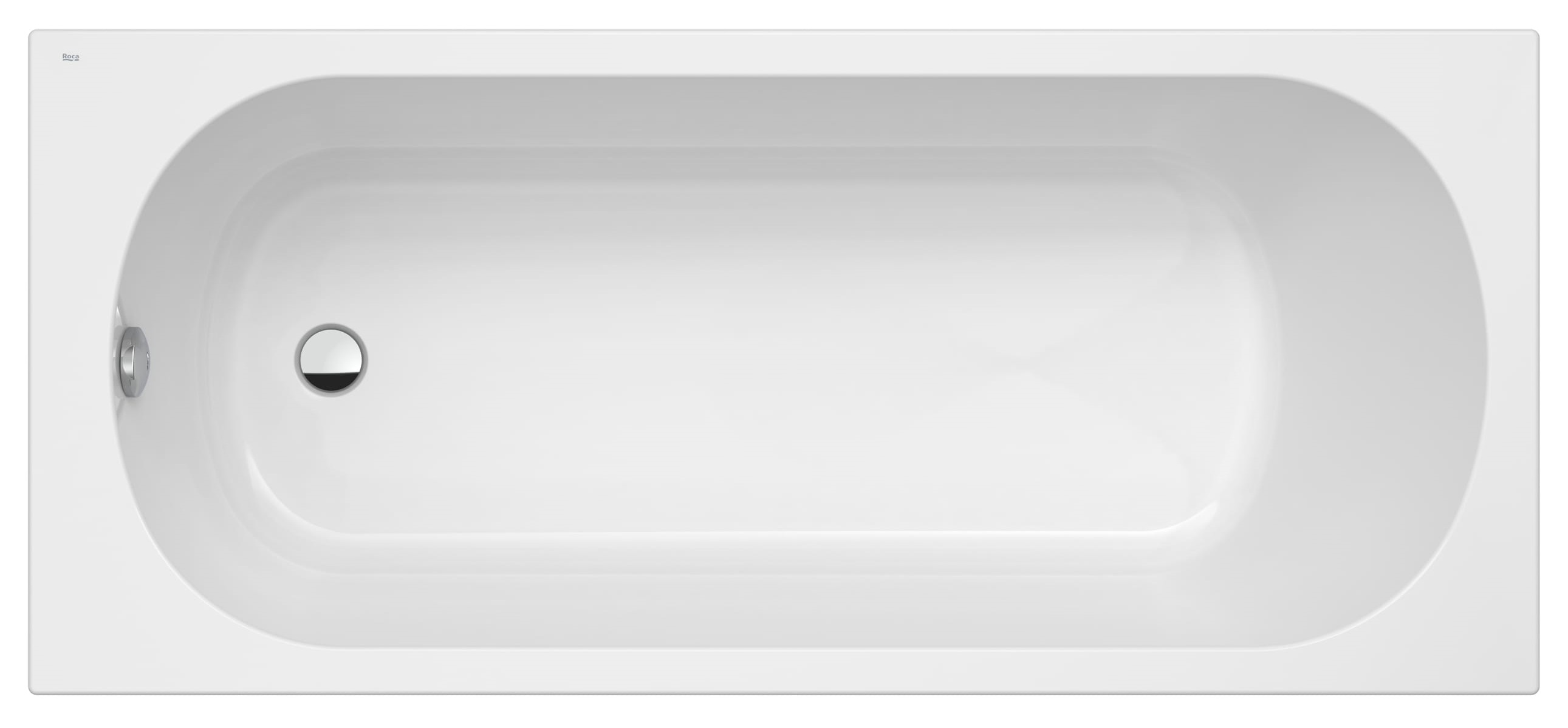 Roca Genova-N bañera rectangular 170x70 cm blanco A248774000