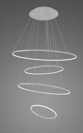 Altavola Design Led Shape lámpara colgante 1x106 W plata LA084/P_100_in_4k_silver