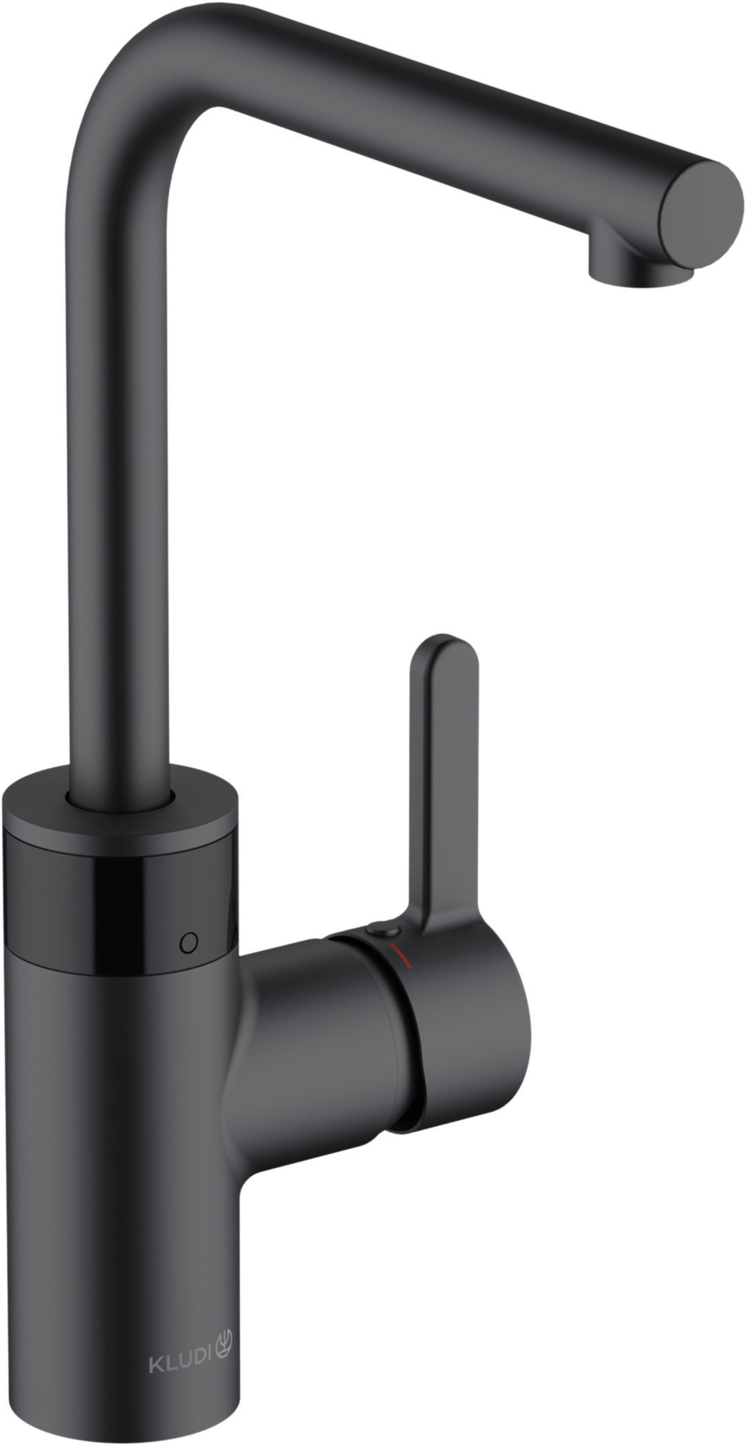 Kludi E-Go grifo de cocina de pie negro 422206675