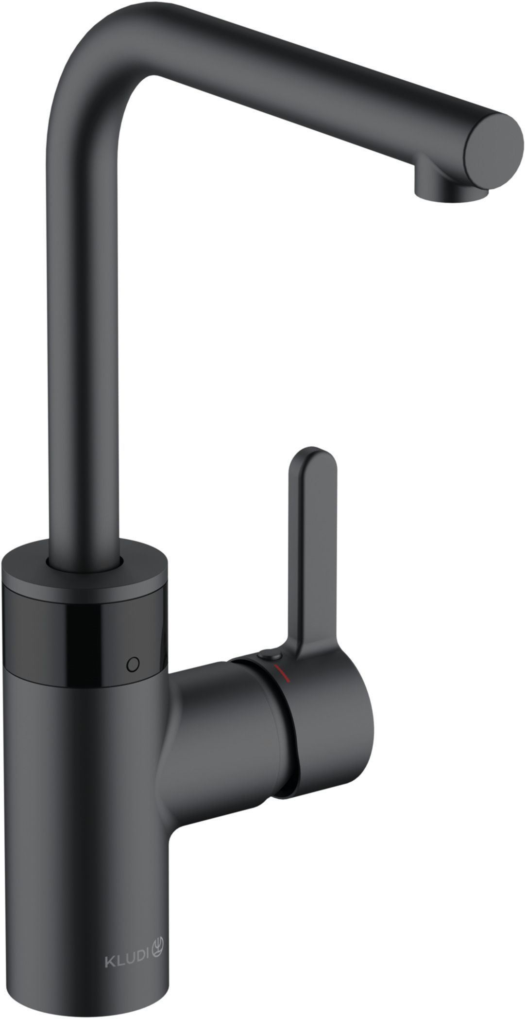 Kludi E-Go grifo de cocina de pie negro 422306675