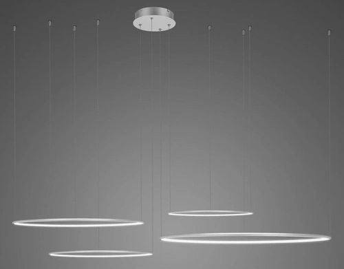 Altavola Design Led Shape lámpara colgante 1x106 W plata LA084/CO4_100_in_3k_silver_dimm