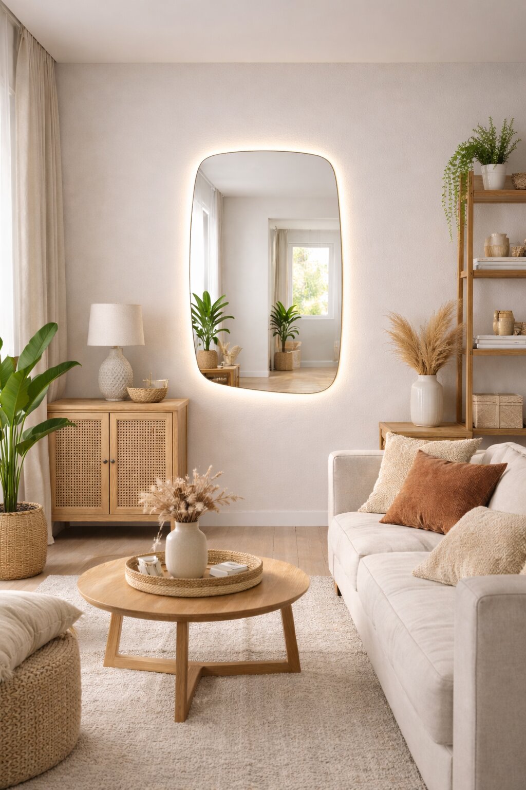 Baltica Design Stone Calm espejo 60x90 cm con iluminación 5904107933160