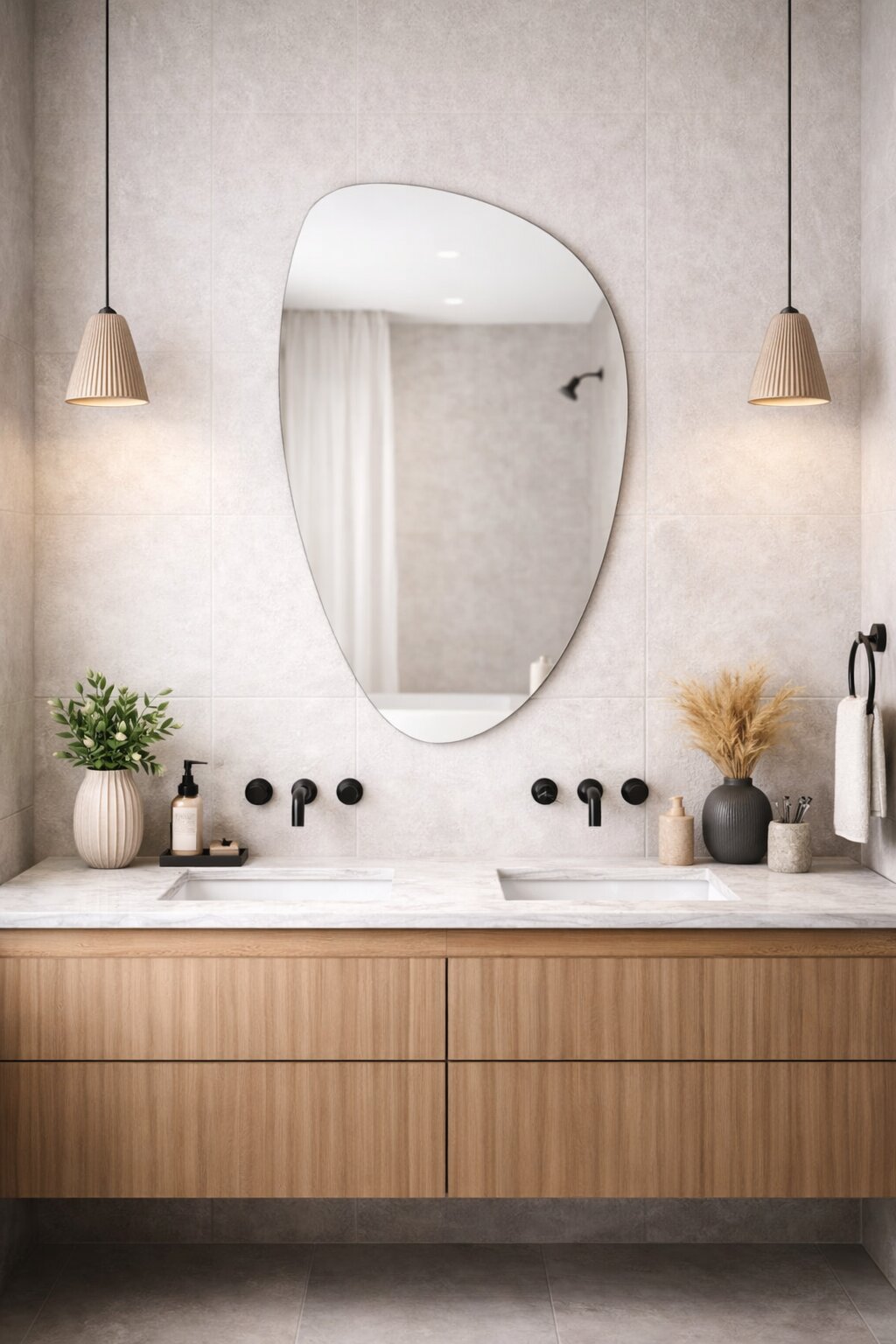 Baltica Design Stone Fluid espejo 55x92 cm 5904107933047