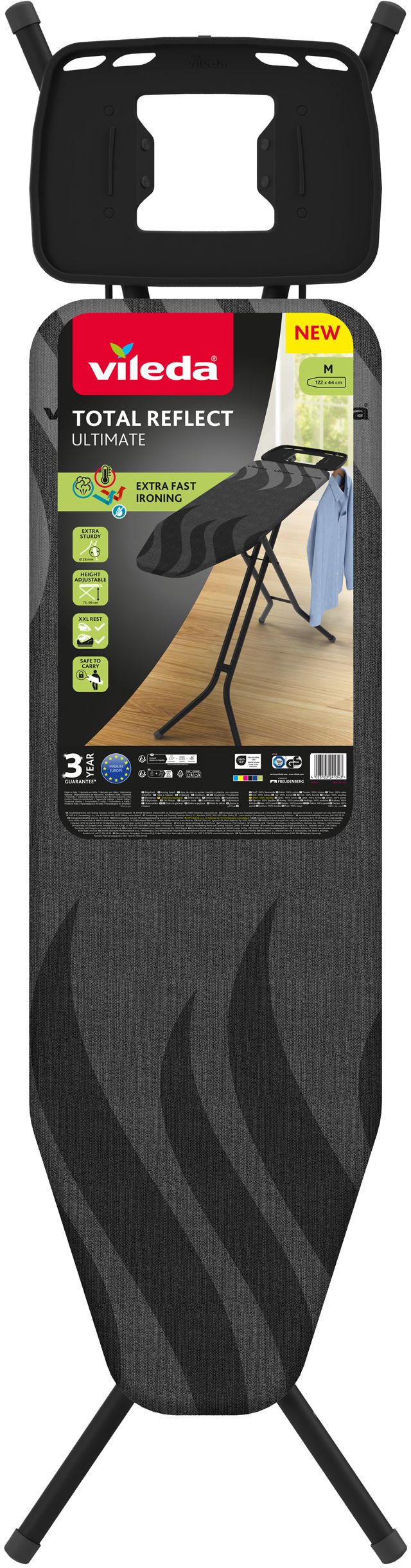 Vileda Total Reflect Ultimate M tabla de planchar 120x38 cm 183416
