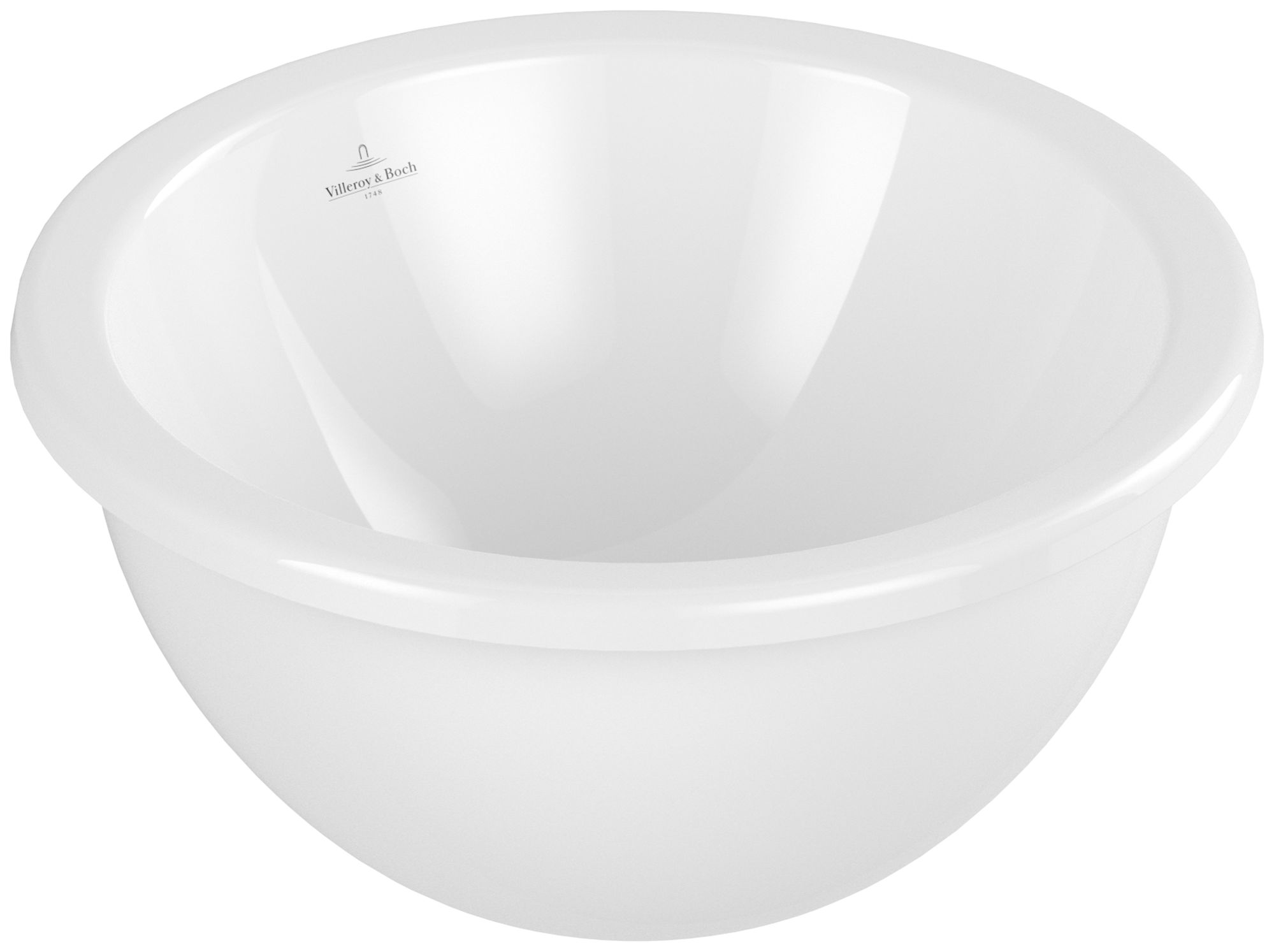 Villeroy & Boch Loop & Friends lavabo 39x39 cm circular bajo encimera blanco 4A5101R1