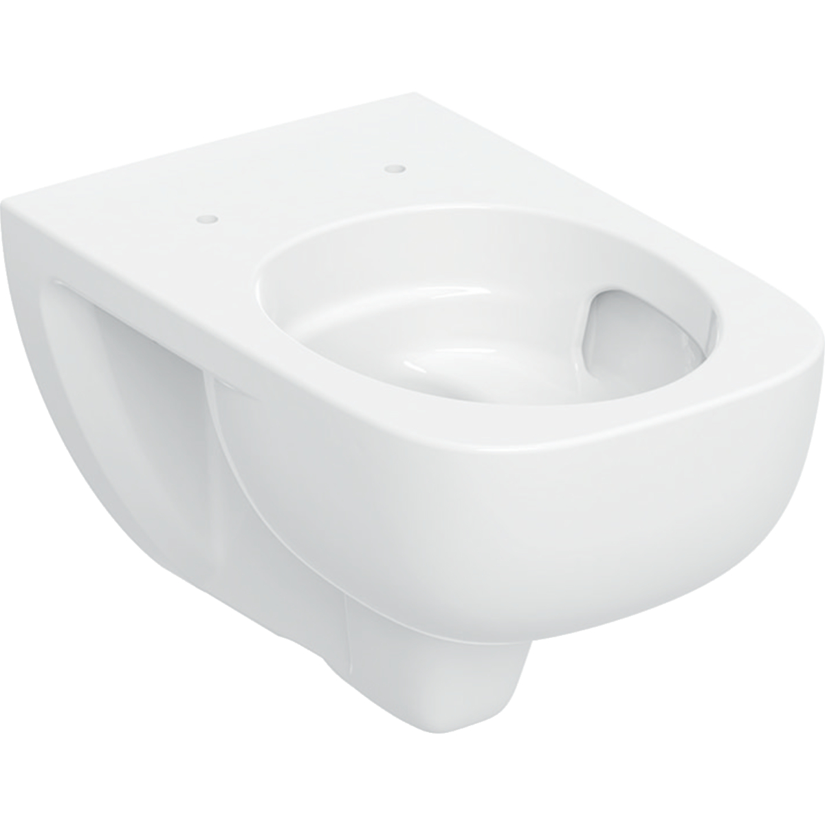Geberit Selnova Square taza de inodoro suspendido sin reborde con descarga de remolino blanco brillante 503.153.00.1