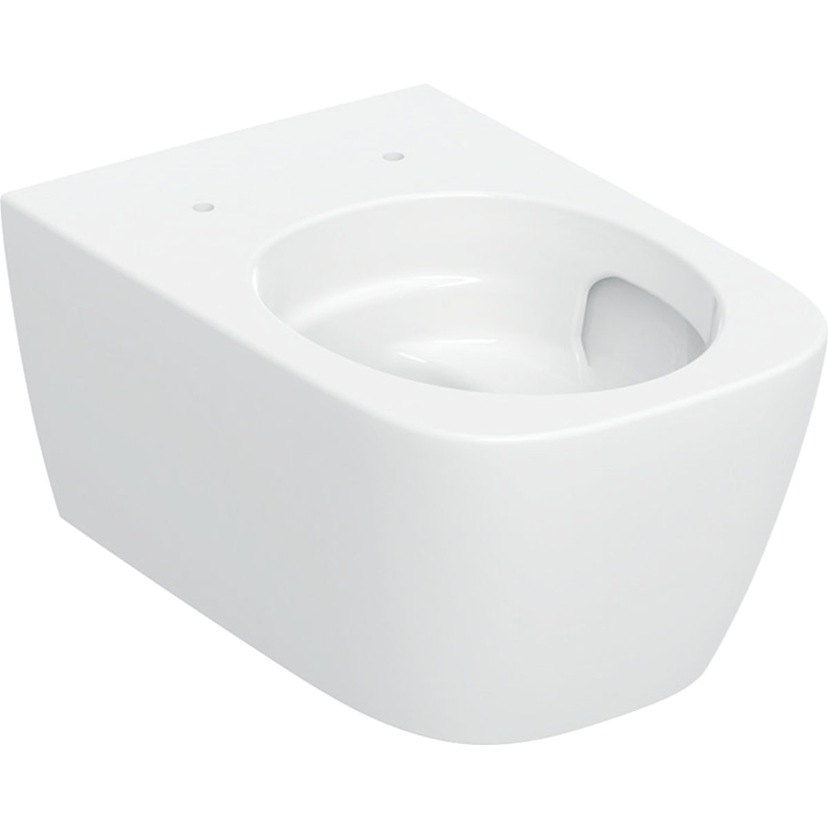 Geberit Smyle Square taza de inodoro suspendido sin reborde con descarga de remolino blanco brillante 503.170.00.1