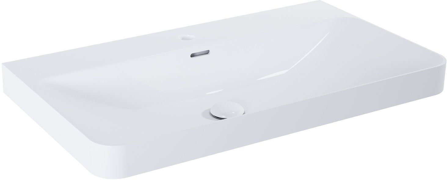 Elita Soft lavabo 81x46.4 cm rectangular para mueble blanco RE040080118060