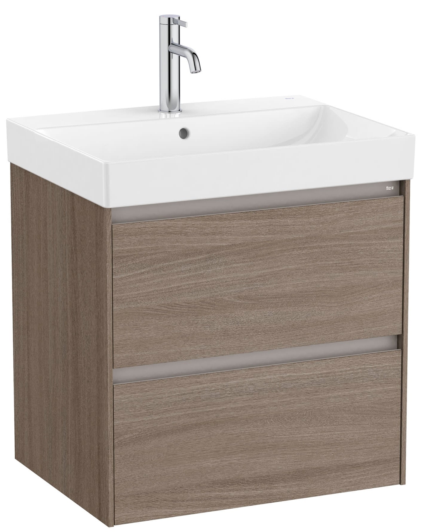 Roca Ona lavabo con mueble 50 cm marrón A851688511