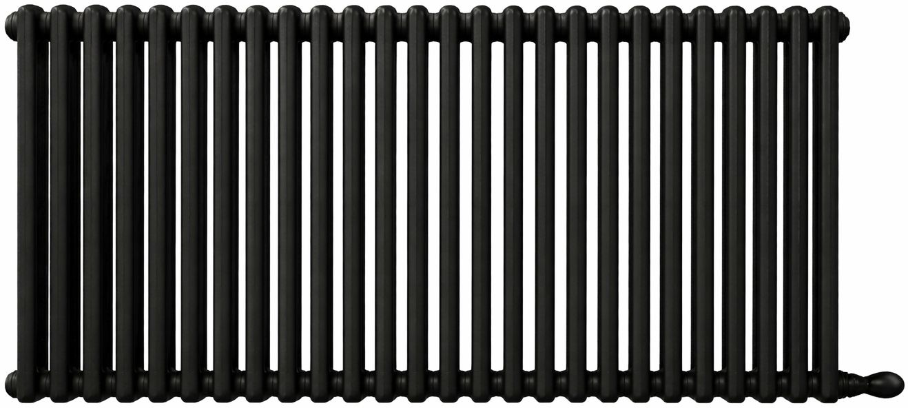 Irsap Tesi 4 radiador de habitación 56.5x108 cm podłączenie inferior negro IRS-TES-4056-24-K1-V
