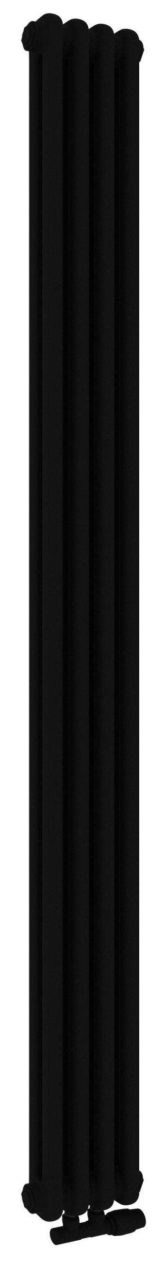 Irsap Tesi 2 radiador de habitación 200x27 cm podłączenie inferior negro IRS-TES-2200-06 K1