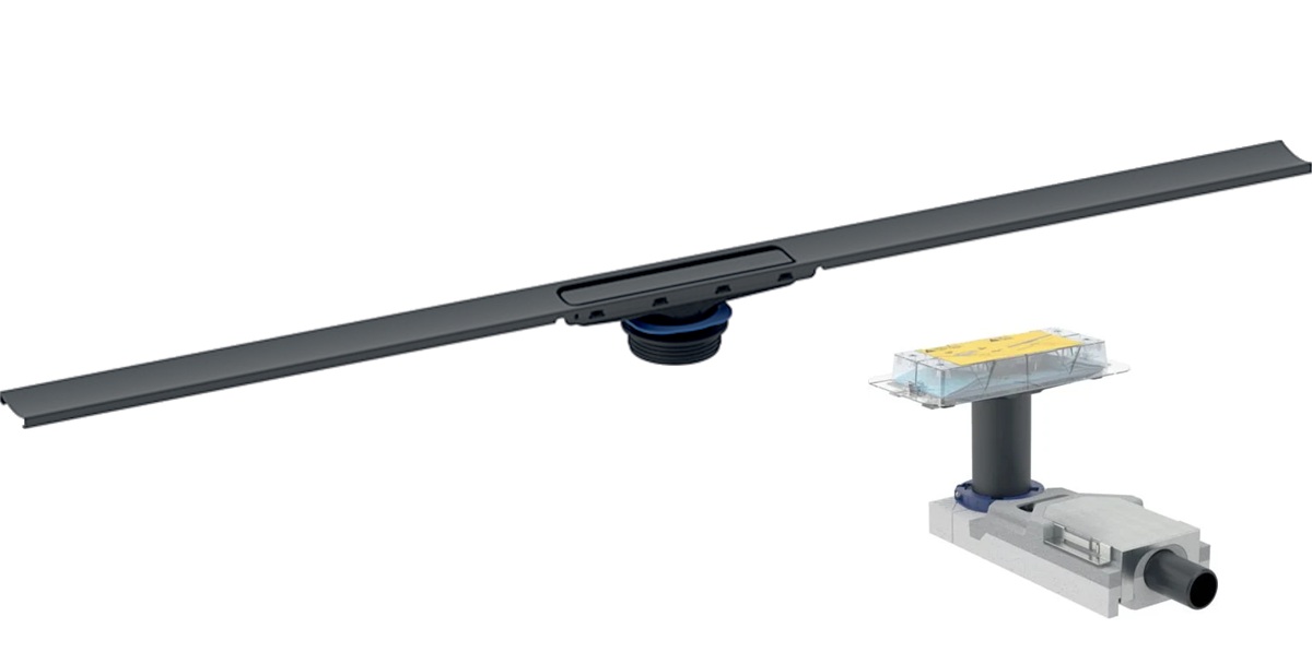 Conjunto desagüe lineal Geberit CleanLine 154.503.TE.1, desagüe de ducha Geberit CleanLine 154.152.00.1