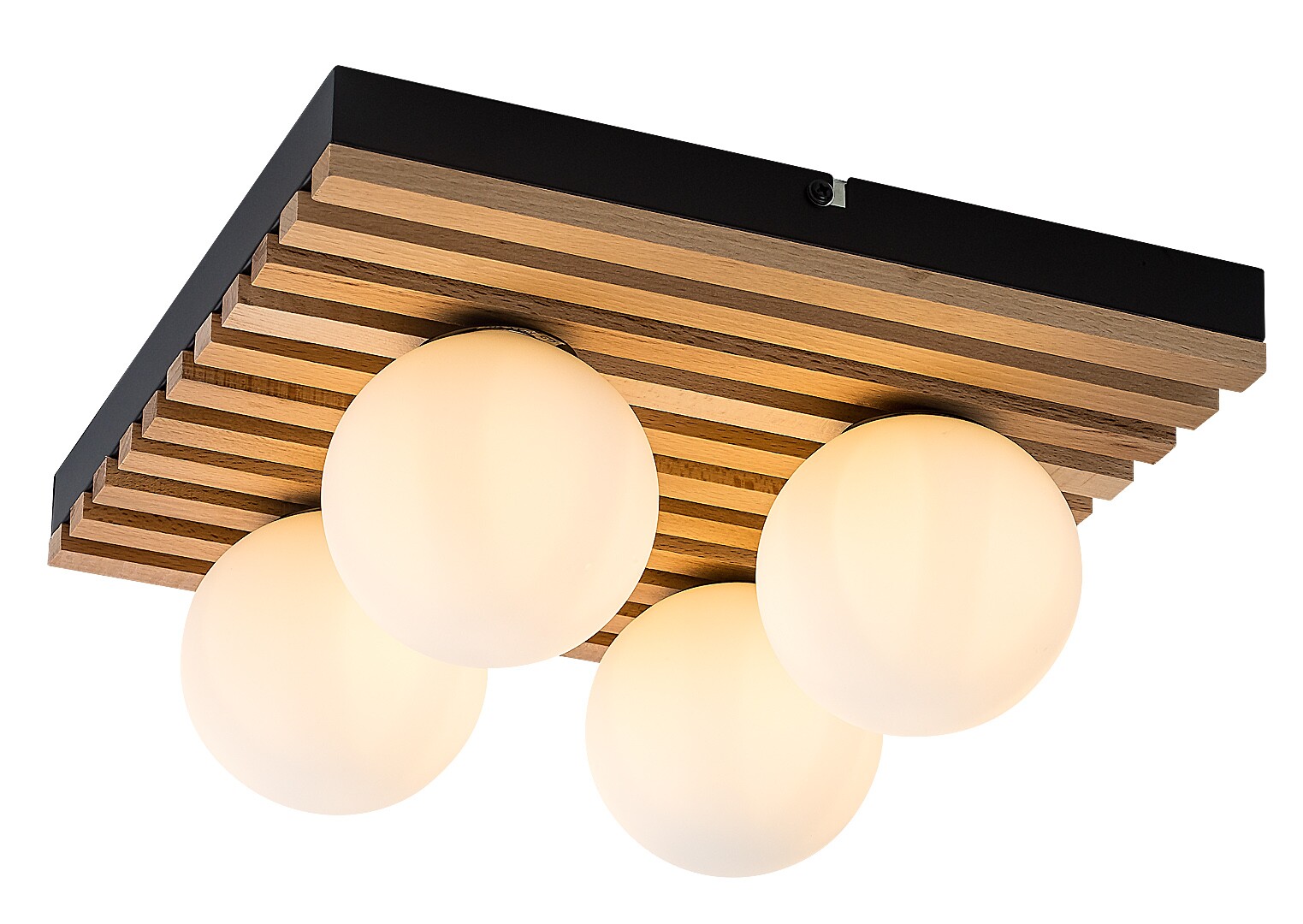 Rabalux Noxelle lámpara de techo 4x5 W negro-madera 71462