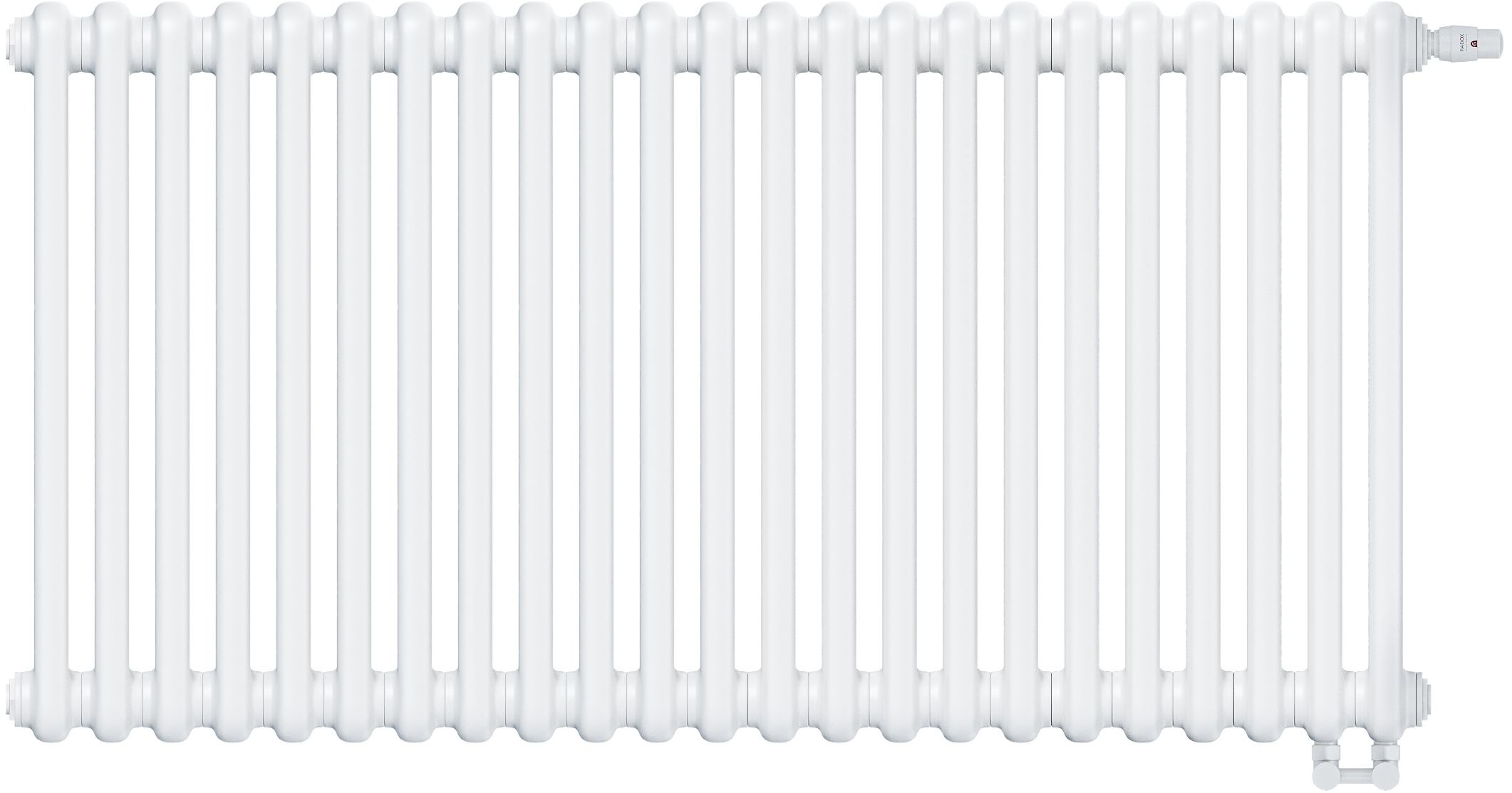 Irsap Tesi 2 radiador de habitación 56.5x103.5 cm podłączenie inferior blanco IRS-TES-2056-23-B25