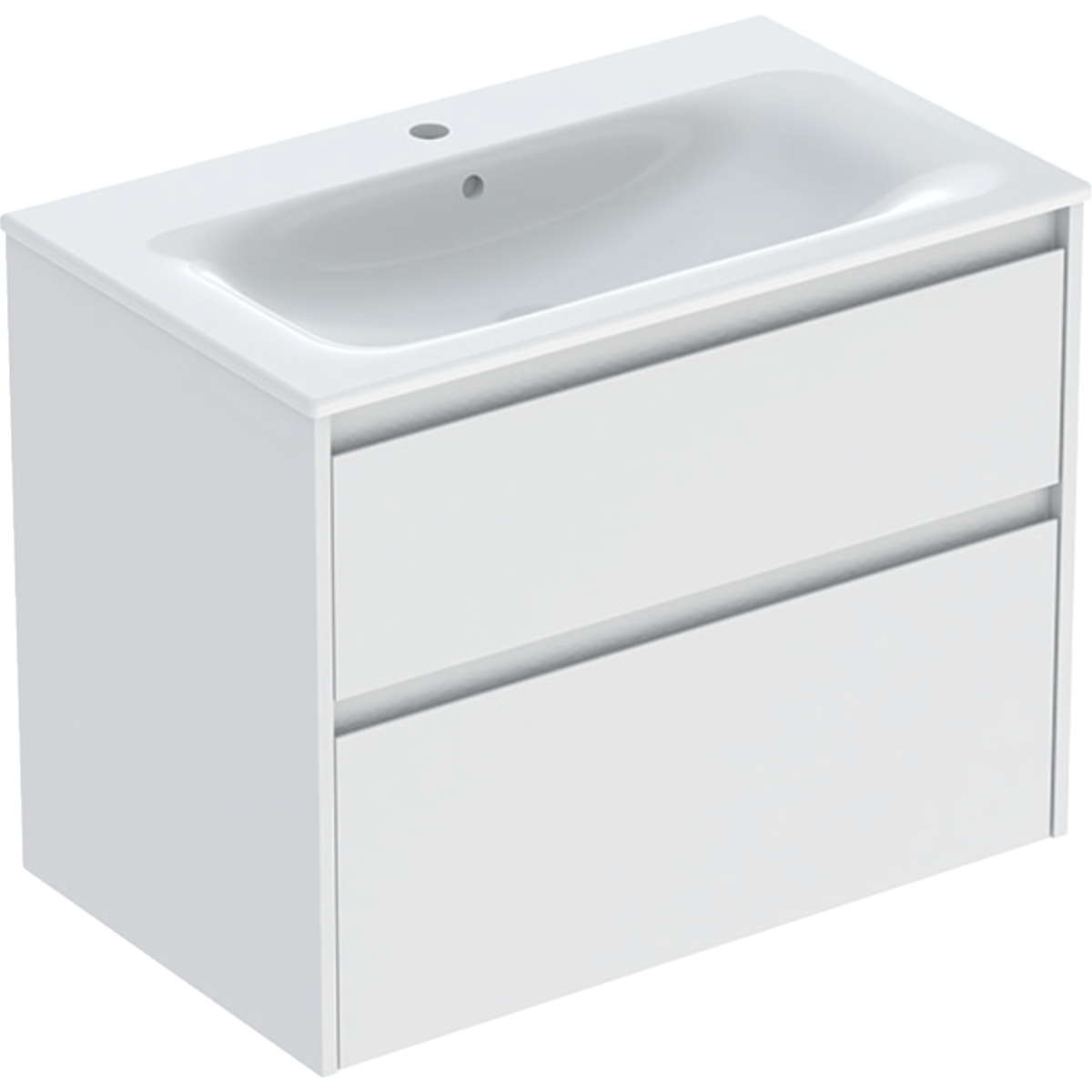 Geberit Selnova Square lavabo con mueble 80 cm blanco 504.139.00.1