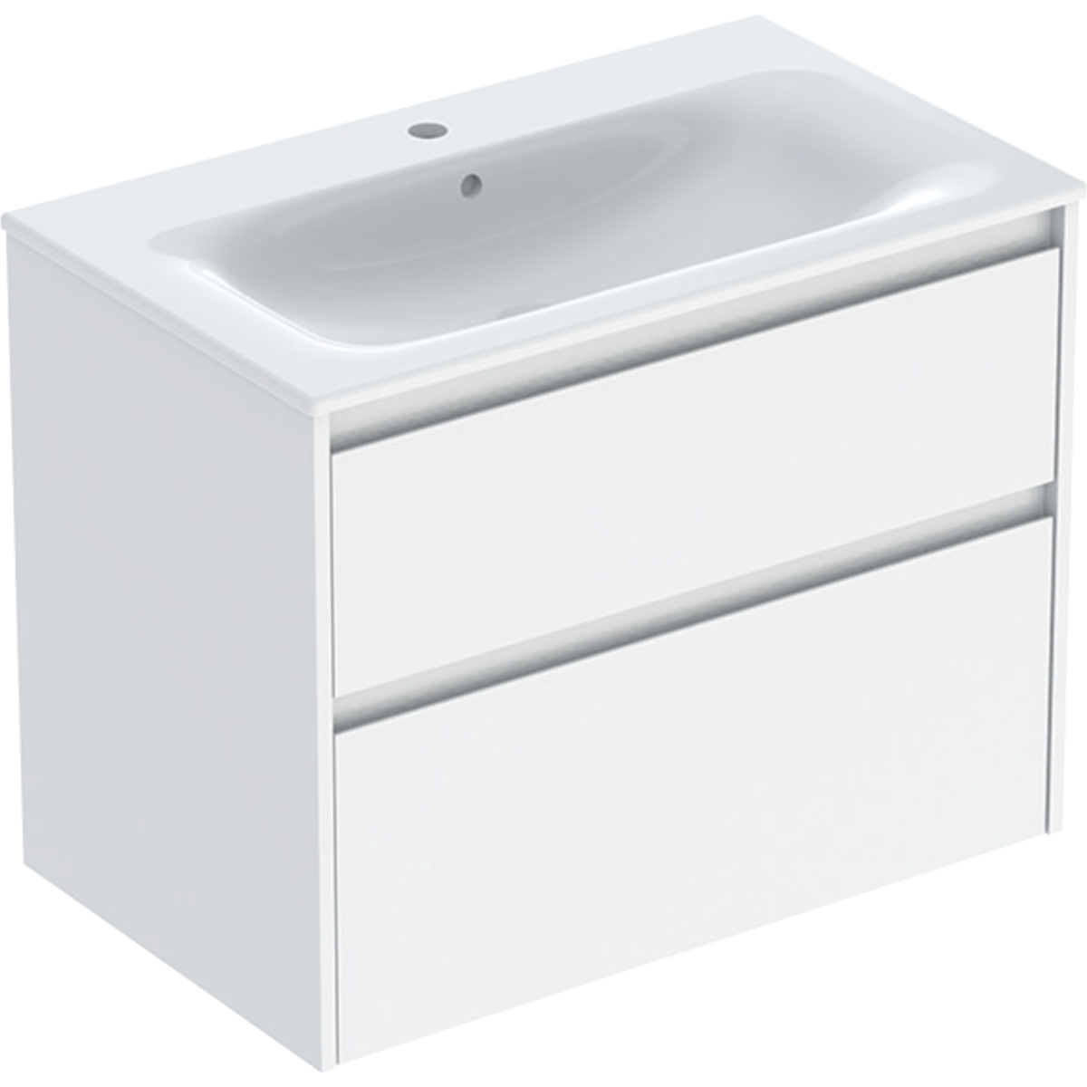 Geberit Selnova Square lavabo con mueble 80 cm blanco 504.139.01.1