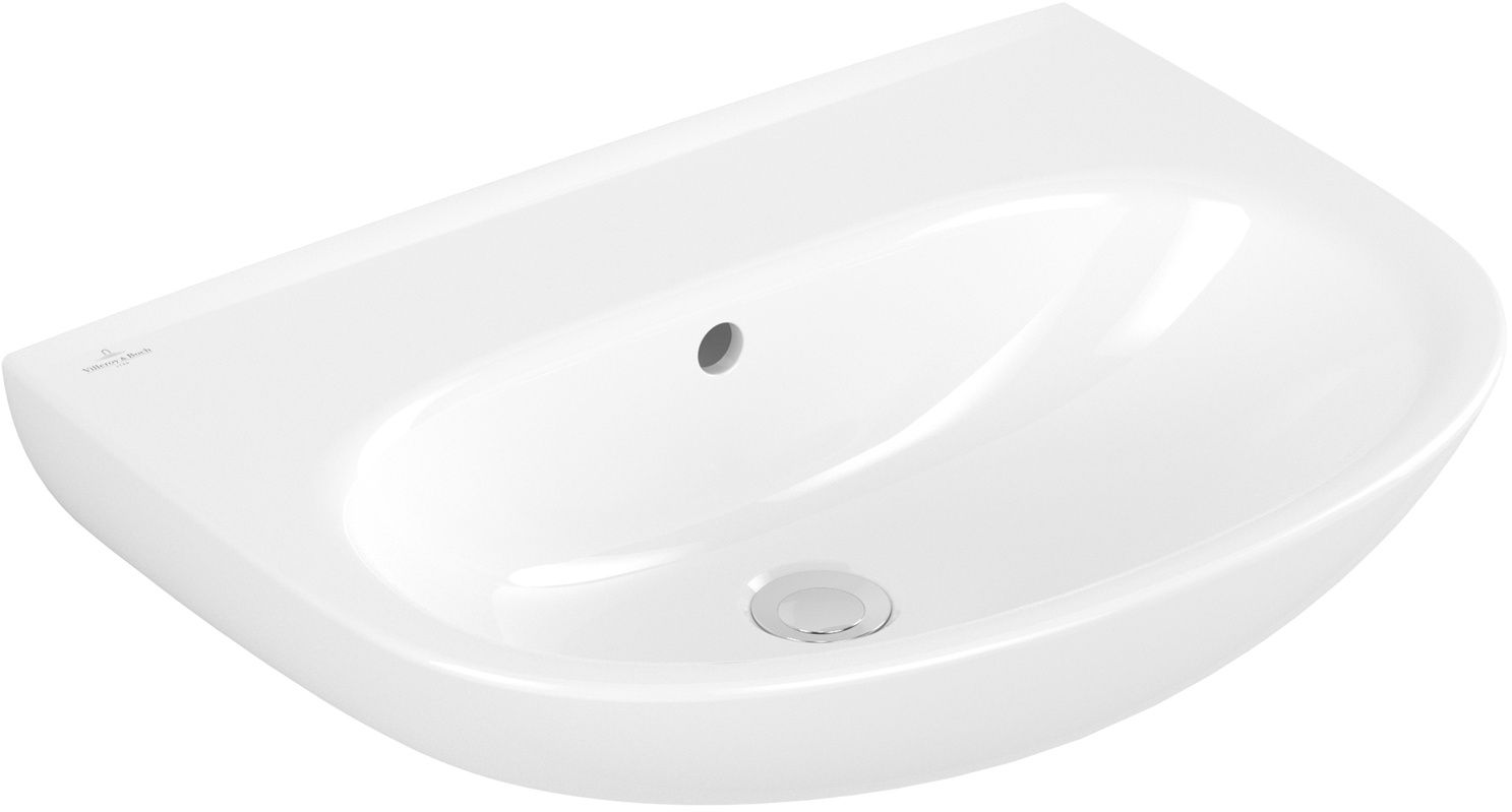 Villeroy & Boch O.Novo lavabo 60x46 cm semicircular clásico blanco brillante 4A4062R1