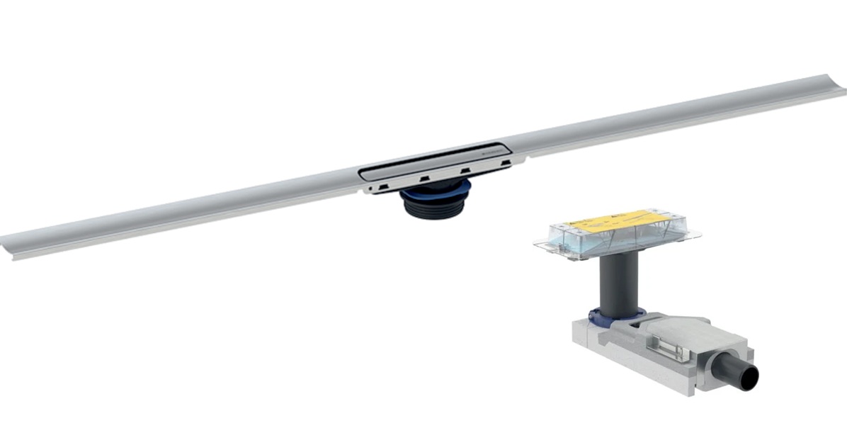 Conjunto desagüe lineal Geberit CleanLine 154.503.TE.1, desagüe de ducha Geberit CleanLine 154.152.00.1