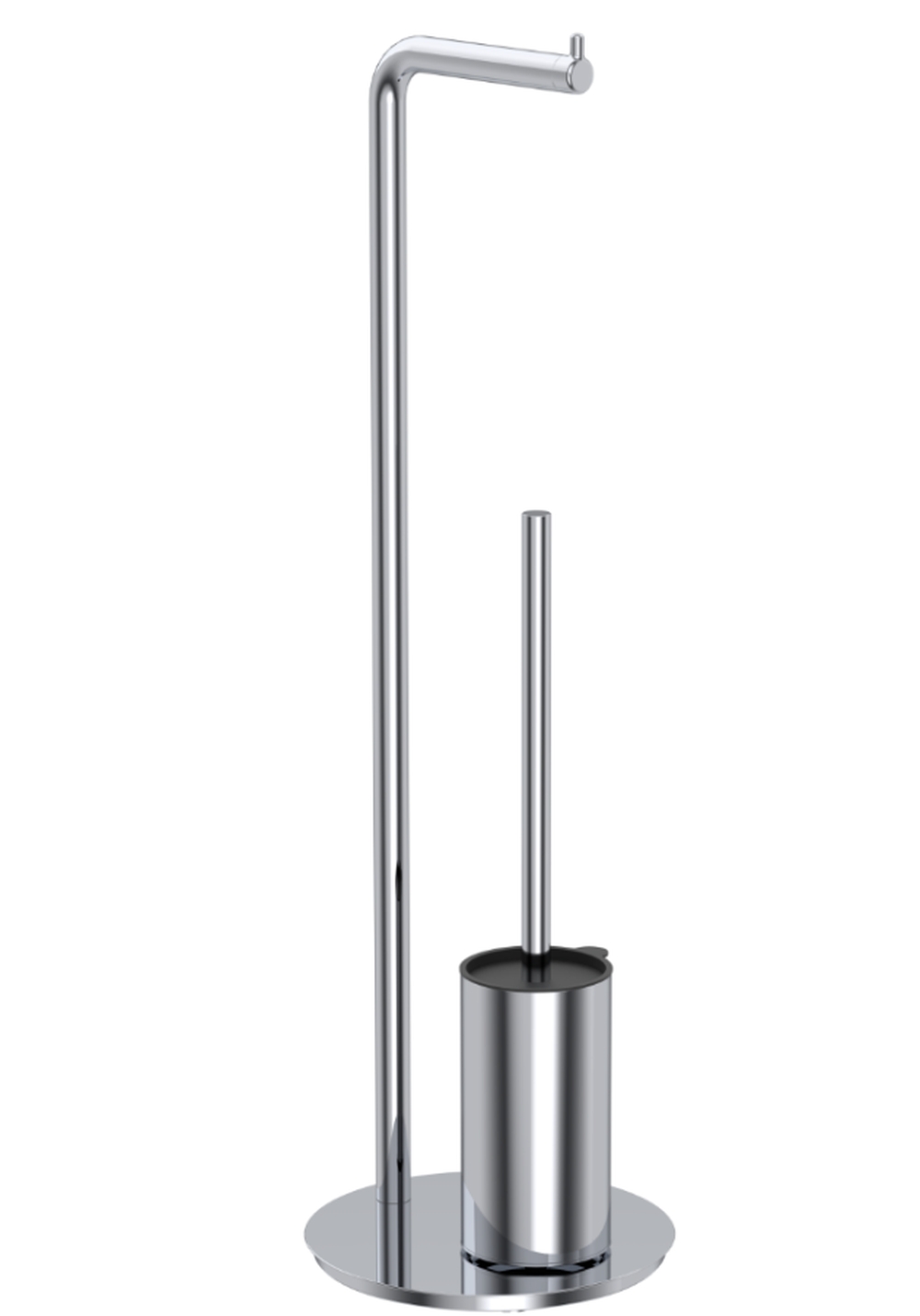 Excellent Fido soporte para papel higiénico con escobilla de wc cromo DOEX.1417CR