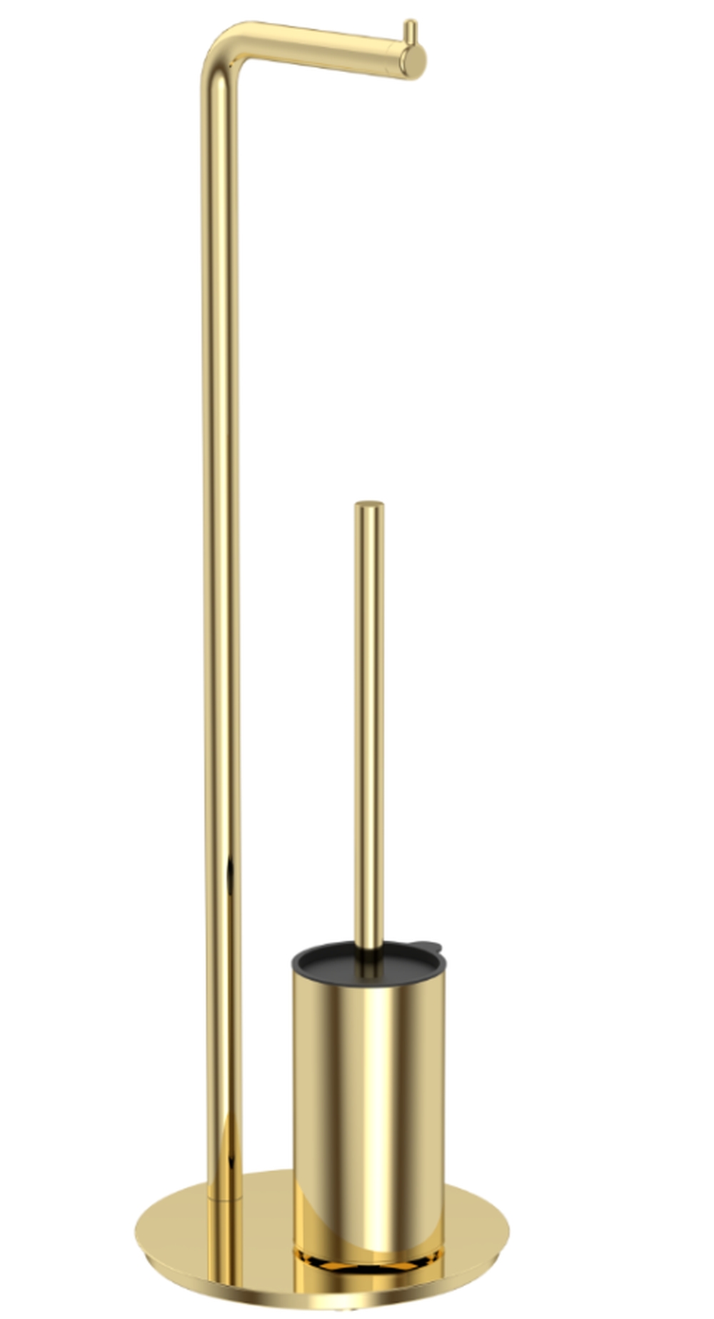 Excellent Fido soporte para papel higiénico con escobilla de wc oro DOEX.1417GL