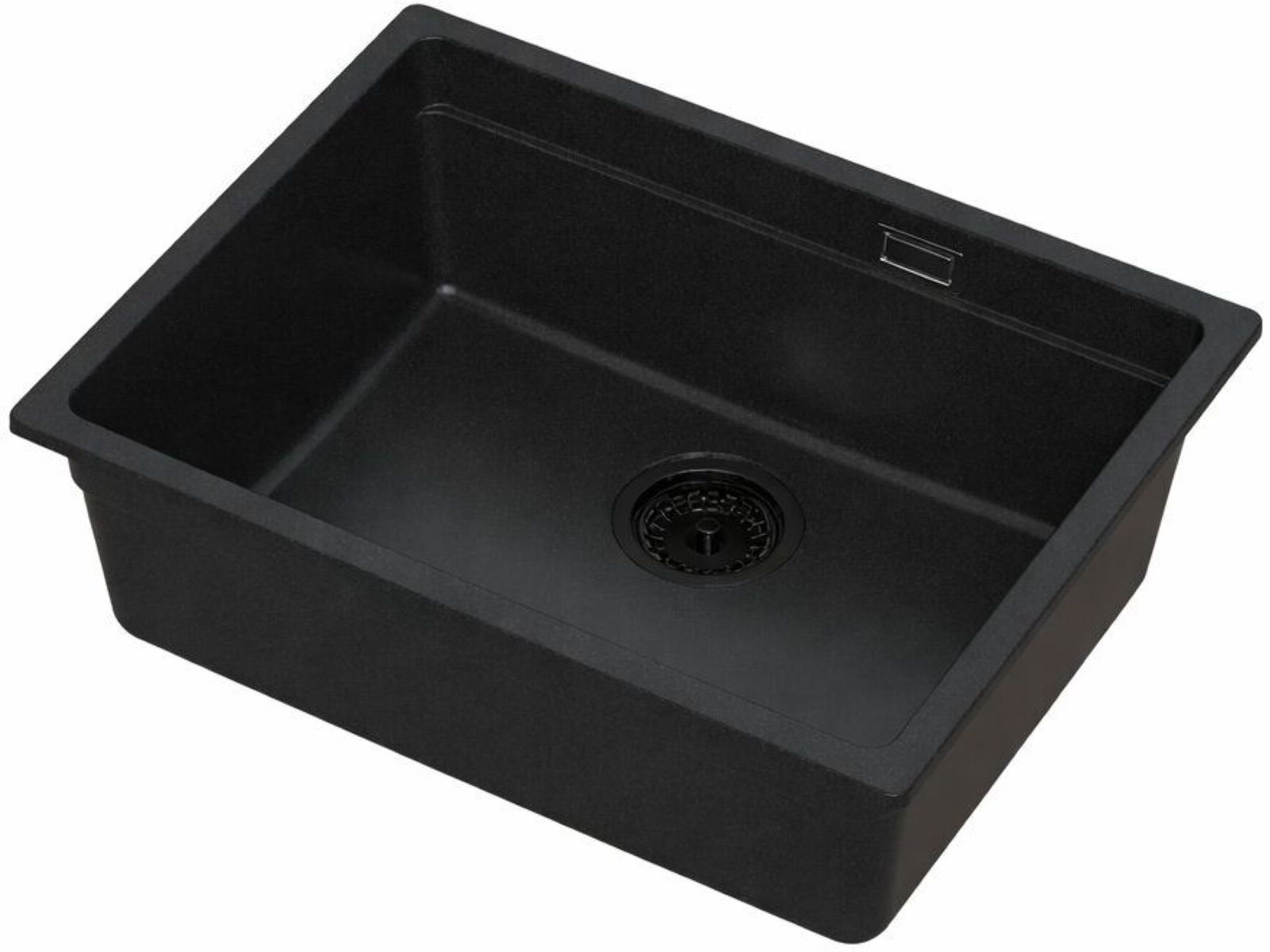 Ruvetti Latios fregadero suspendido 54.5x43.5 cm negro 3001LA_FB60_P
