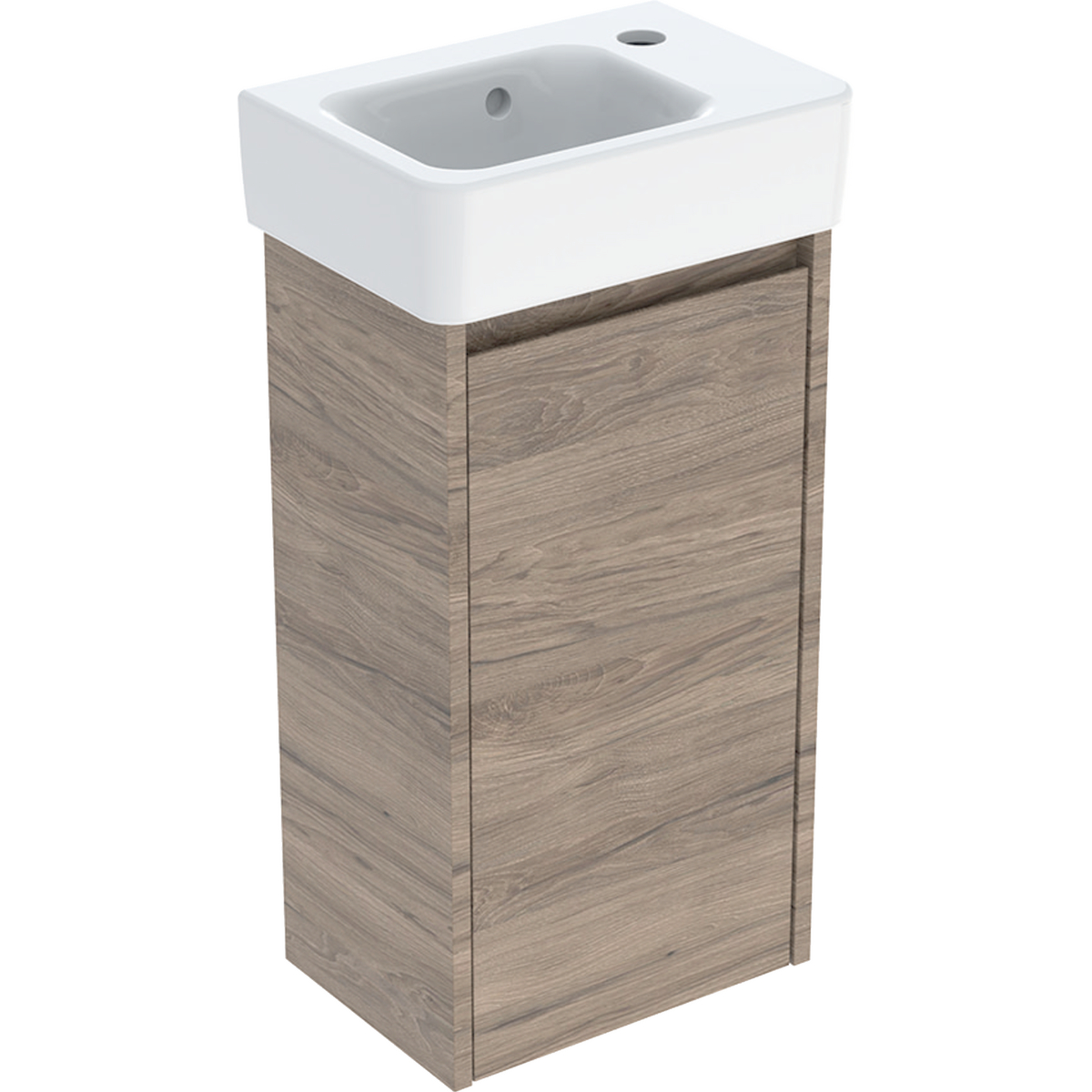 Geberit Selnova Square lavabo con mueble 36 cm nogal 504.130.JR.1