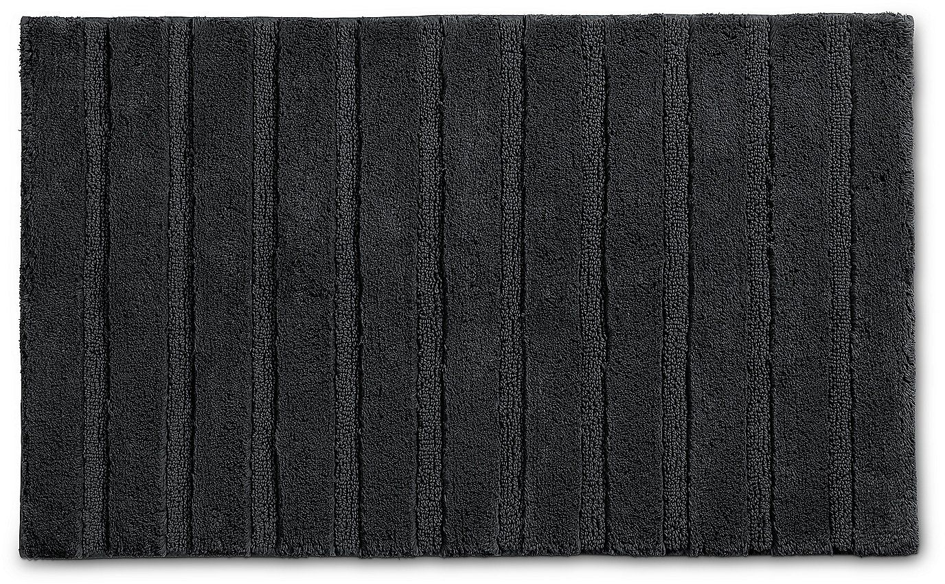Kela Megan alfombrilla para baño 80x50 cm rectangular negro 24713