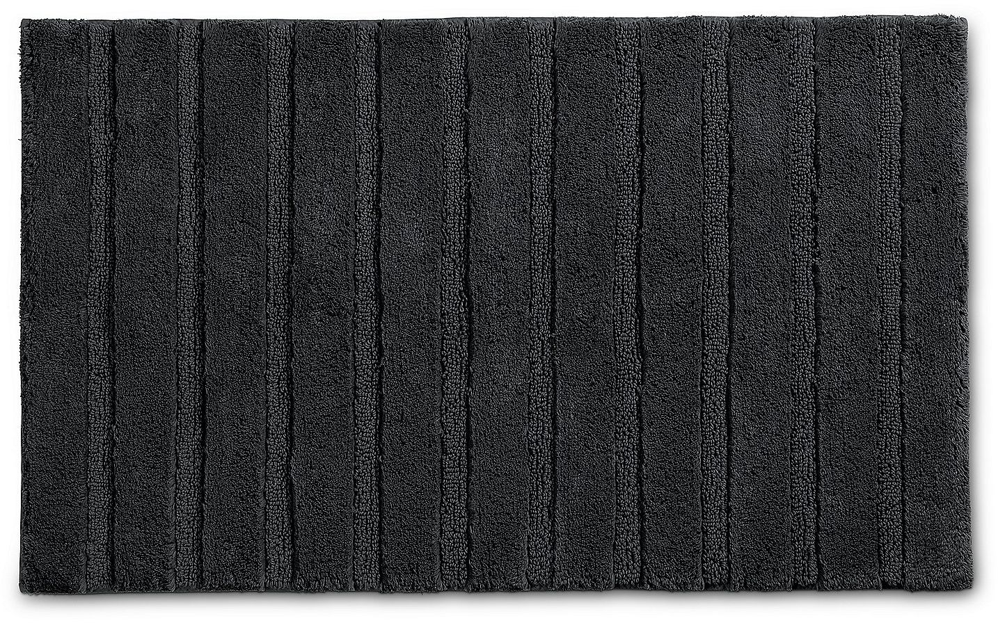 Kela Megan alfombrilla para baño 100x60 cm rectangular negro 24714
