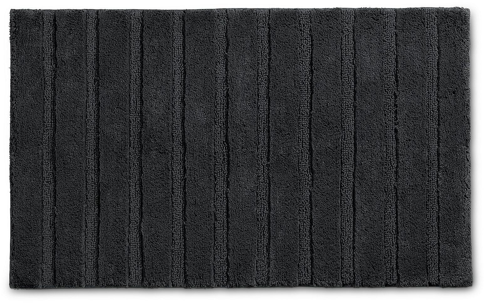 Kela Megan alfombrilla para baño 120x70 cm rectangular negro 24715
