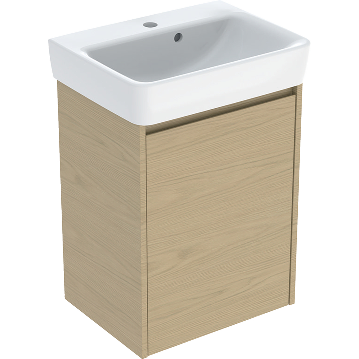 Geberit Selnova Square lavabo con mueble 50 cm roble 504.132.PS.1