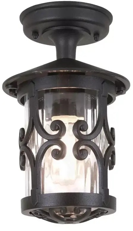 Elstead Lighting Hereford lámpara de techo exterior 1x60 W negro BL13A-BLACK