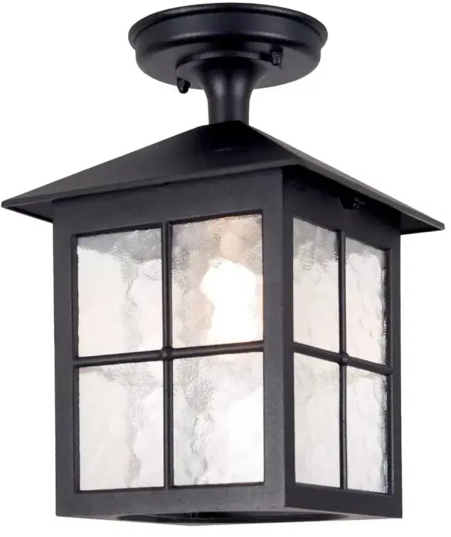 Elstead Lighting Winchester lámpara de techo exterior 1x60 W negro BL18A-BLACK