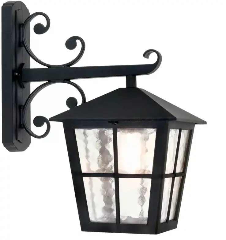 Elstead Lighting Canterbury lámpara de pared para exteriores 1x60 W negro BL52M-BLACK