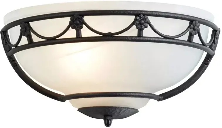 Elstead Lighting Carisbrooke lámpara de pared 1x60 W negro CB-WU-BLACK