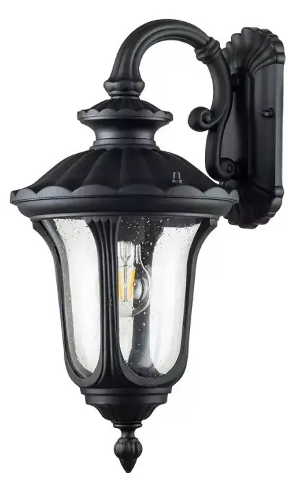 Elstead Lighting Chicago lámpara de pared para exteriores 1x60 W negro CC2-S-BK