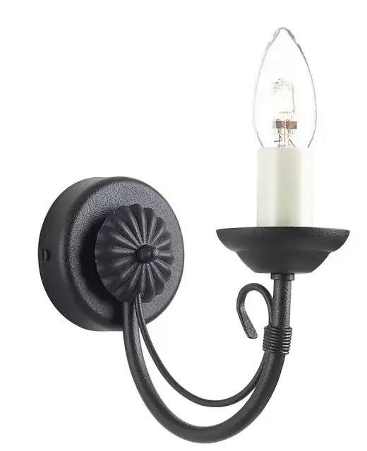Elstead Lighting Chartwell lámpara de pared 1x60 W negro CH1-BLACK