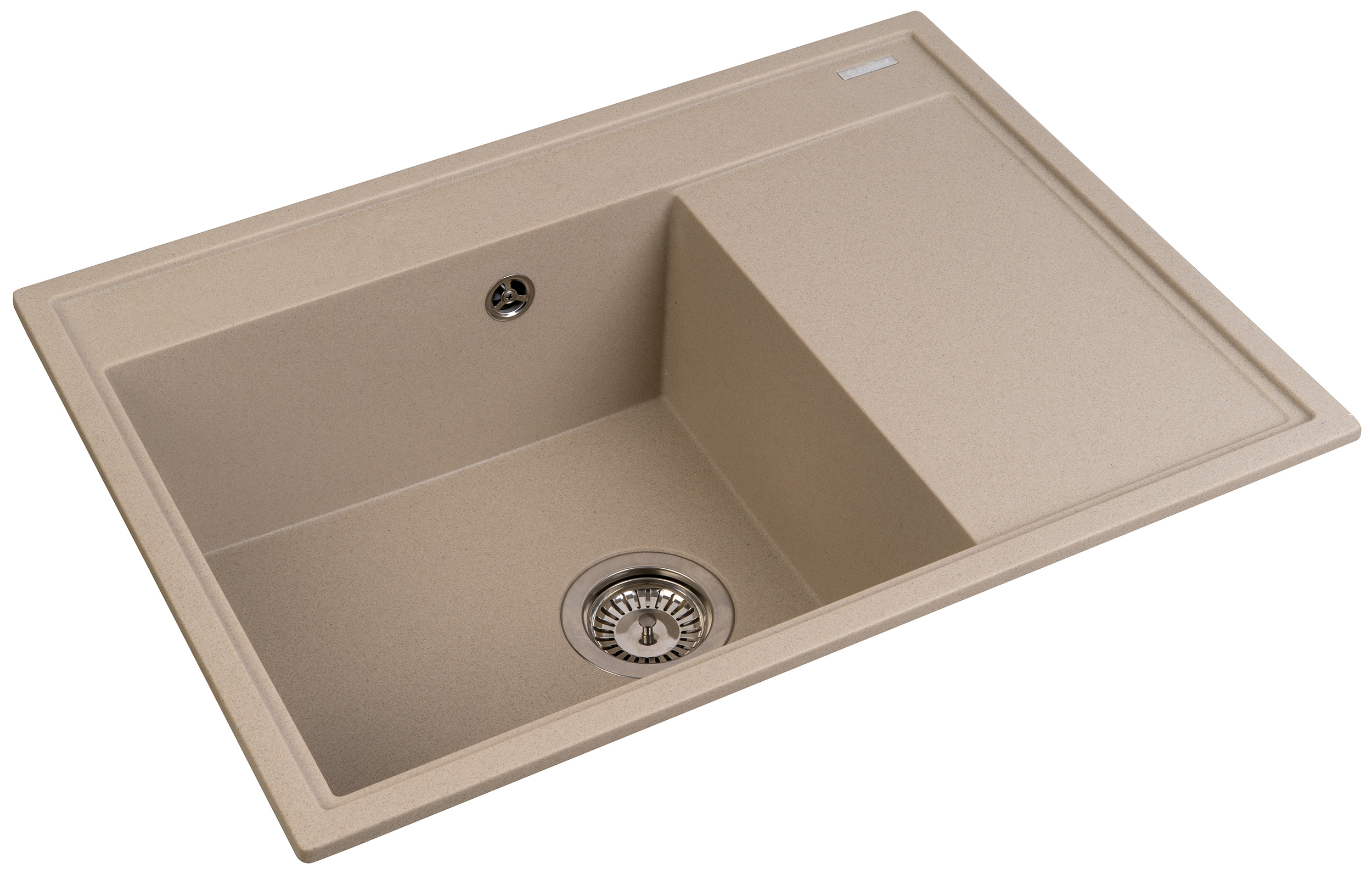 Pyramis Camea fregadero de granito 68x50 cm beige 070223411