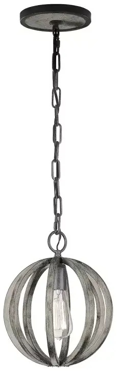 Elstead Lighting Allier lámpara colgante 1x60 W madera FE-ALLIER-P-WW