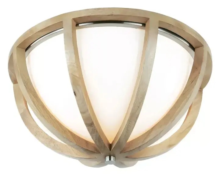 Elstead Lighting Allier plafón 2x60 W madera FE-ALLIER-F-LW