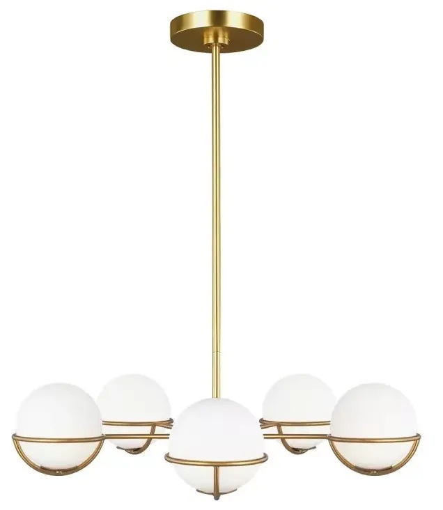 Elstead Lighting Apollo lámpara colgante 5x3 W latón FE-APOLLO5-BB