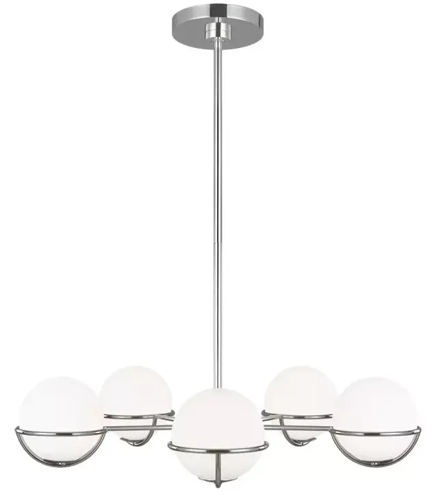Elstead Lighting Apollo lámpara colgante 5x3 W níquel FE-APOLLO5-PN