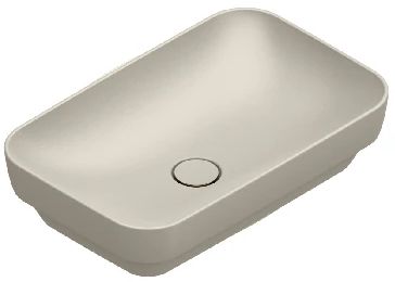 Catalano Green lavabo 60x38 cm rectangular empotrado marrón/beige mate 0424600029