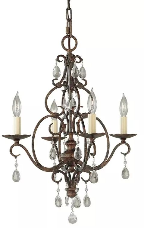 Elstead Lighting Chateau lámpara de techo 4x60 W marrón FE-CHATEAU4