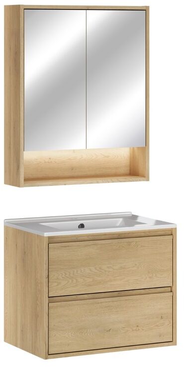 Conjunto armario Comad Viola CREMONA UN 84-60-2D, lavabo Comad Lava UM-CFPLAVA60DDP, VIOLA CREMONA 82-60-46-2S